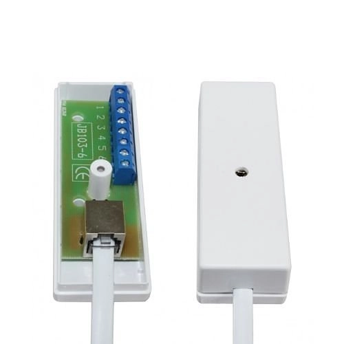 DL 6 Alarmtech DL 6 Boucle de porte avec câble spiralé, blanc